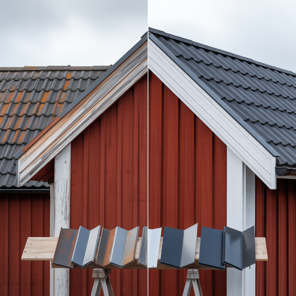 byta vindskivor och vindskiveplat kostnad och val